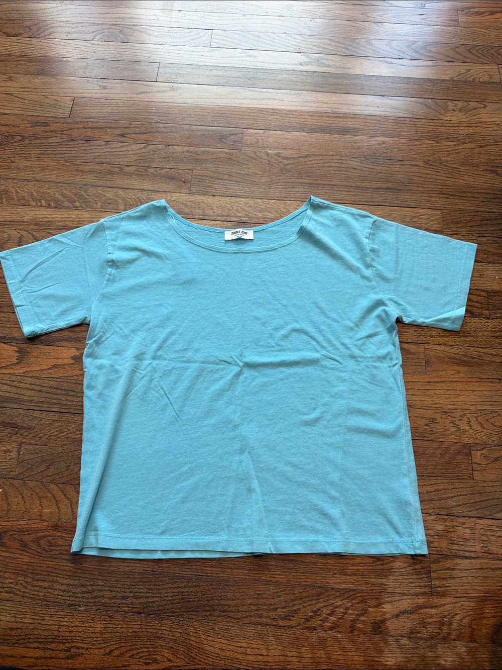 Double Zero Aqua Blue Short Sleeve Crew Tee